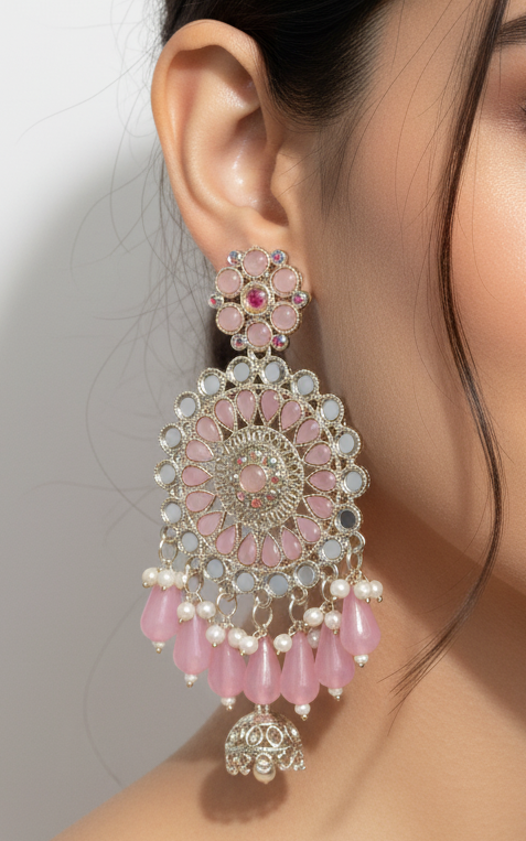 Lavender Drop Earrings - joshifashion.com