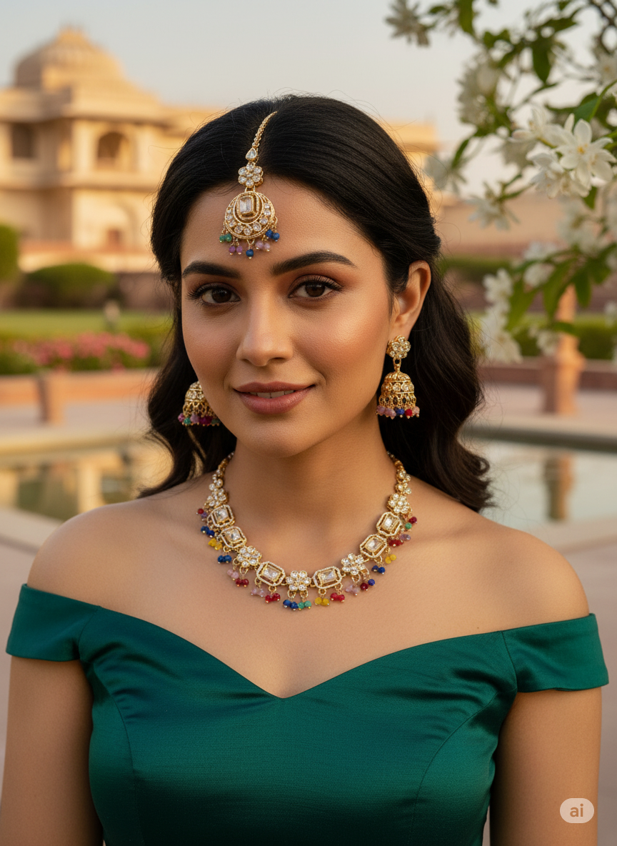 Kundan Bridal Set - joshifashion.com