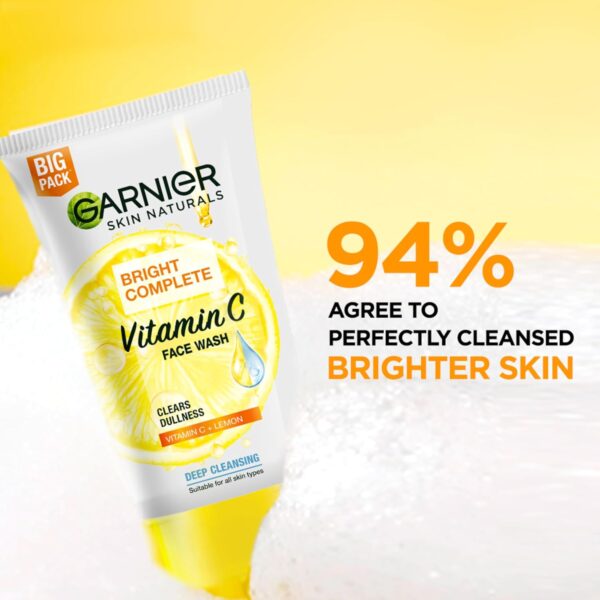 Garnier Bright Complete Vitamin C Face Wash - Image 4