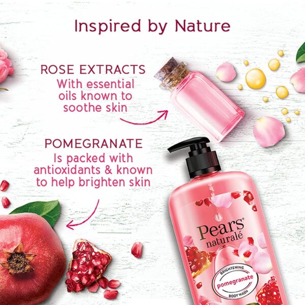 Pears Naturale Pomegranate Brightening Body Wash - Image 3
