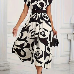 Voila Luxury Chiffon Dress with Pockets