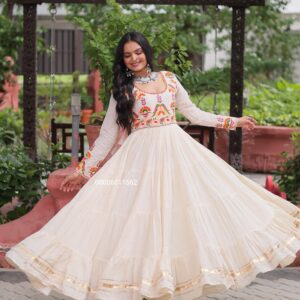 Off-White Kora Cotton Embroidered Gown