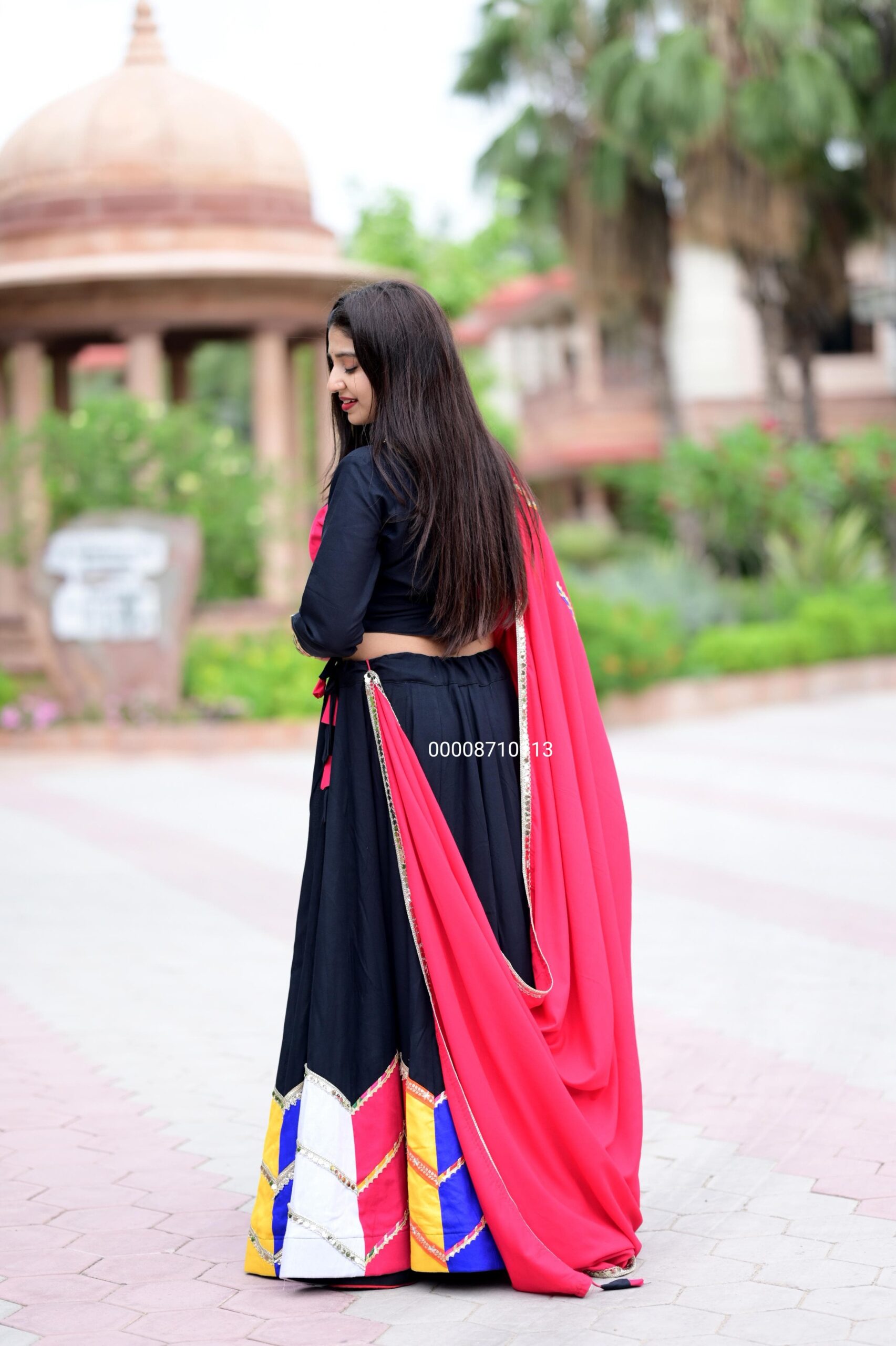 Multicolor Applique Lehenga Choli Set - Image 3