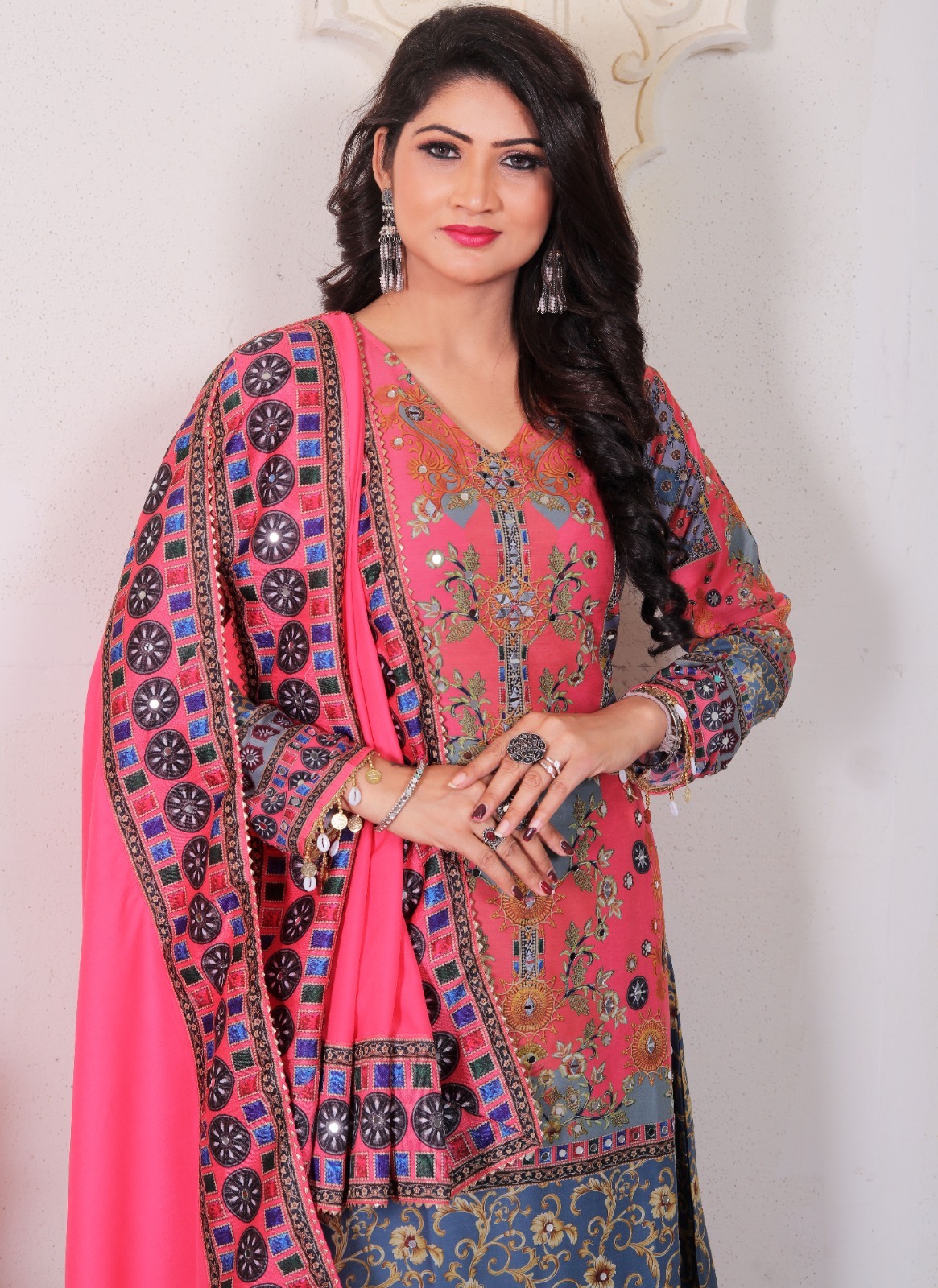 LEEHI Pakistani Plazzo Set - joshifashion.com