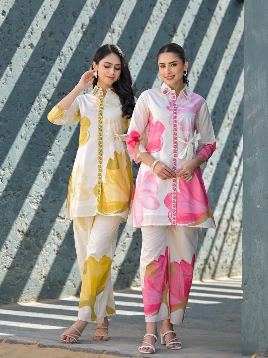 Cotton Co-ord Set - joshifashion.com