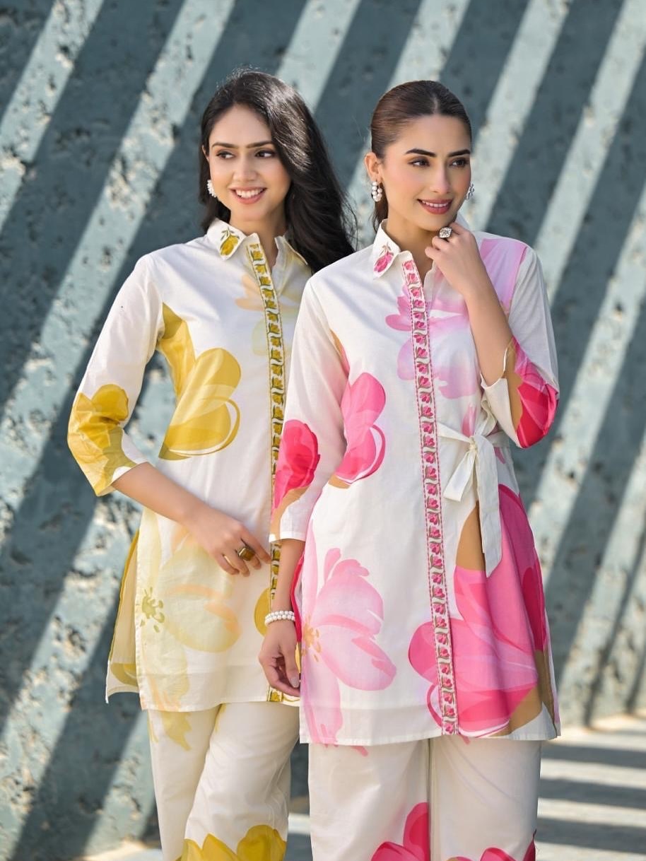 Cotton Co-ord Set - joshifashion.com