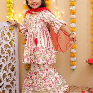 Premium Girls Kurti Sharara Set