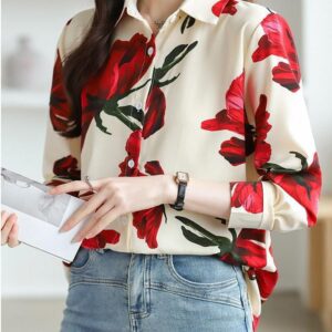 Floral Luxe Soft Chiffon Shirt
