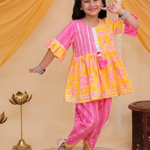 Desi Diva – Double Print Kurti with Dhoti