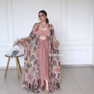 Fusion Flair – Fiona Silk Koti Set