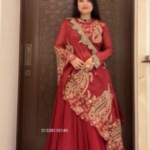 Embroidered Lehenga Blouse & Shrug