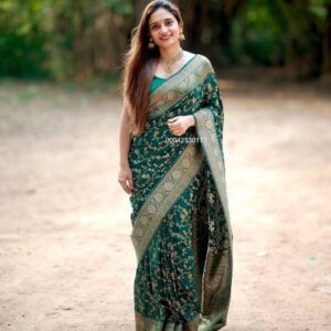 Elegant Banarasi Lichi Silk Saree