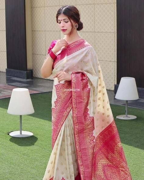 Premium Banarasi Soft Silk Zari Saree - Image 3