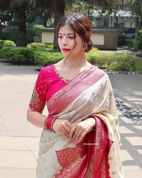 Premium Banarasi Soft Silk Zari Saree - Image 4