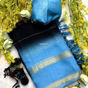 Ajrakh Designer Georgette Jacquard Saree